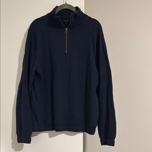 J. Crew Men’s Navy Quarter-Zip Pullover Sweater